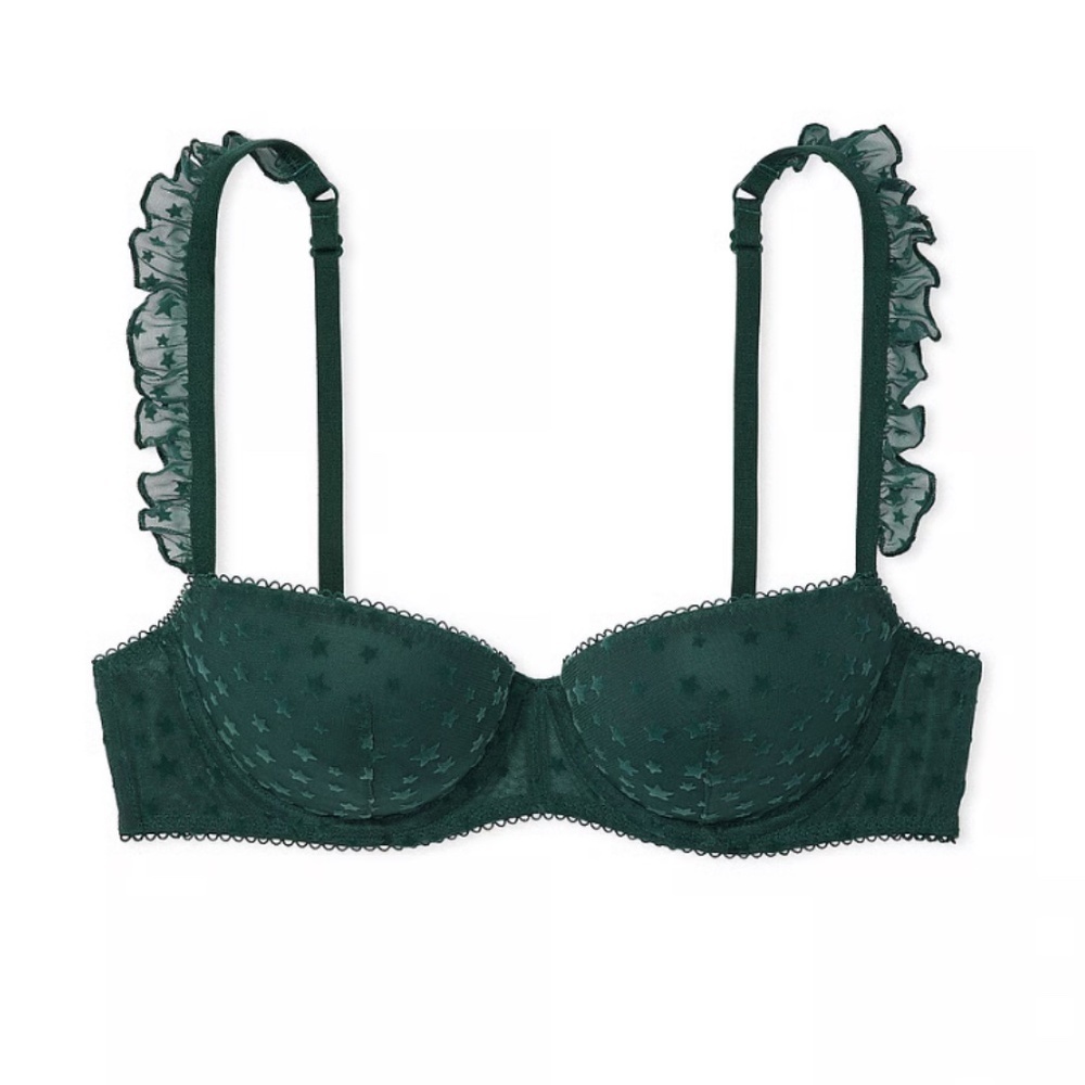 Pink Wink Push-Up Balconette Bra - Deep Forest - Size 36D - New With Tags NWT